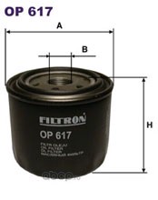 навинчивающийся масляный фильтр (коробочного типа) · FILTRON OP617