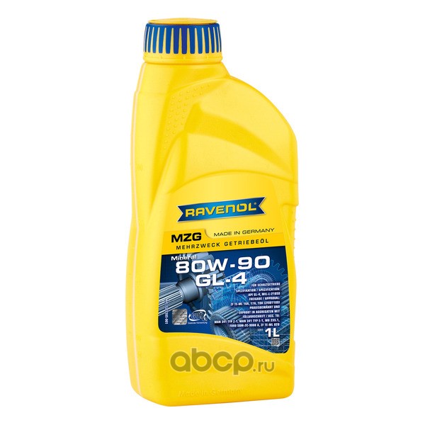 Трансмиссионное масло  Getriebeoel MZG SAE 80W-90 GL-4 1л