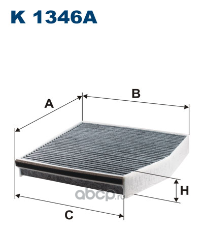 Фильтр салона угольный · FILTRON K1346A