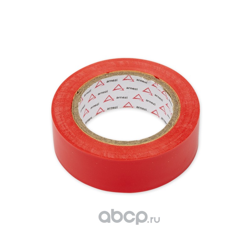 Изолента ПВХ 19 мм x10 м толщина 130 мик красная · ARNEZI R8030502