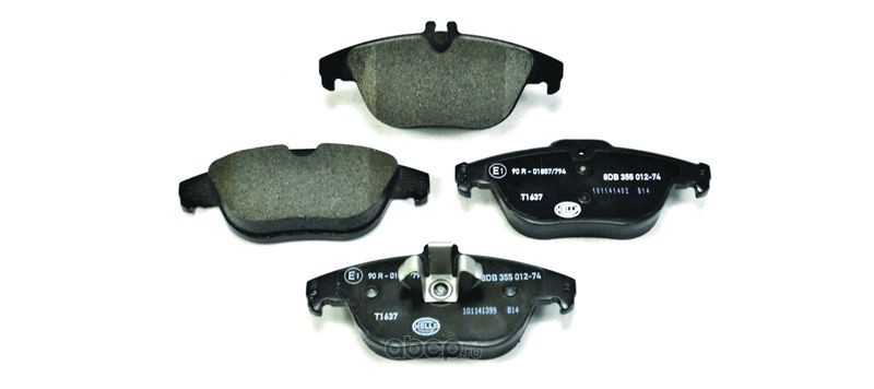 Колодки тормозные дисковые | перед | · HELLA 8DB 355 012-741