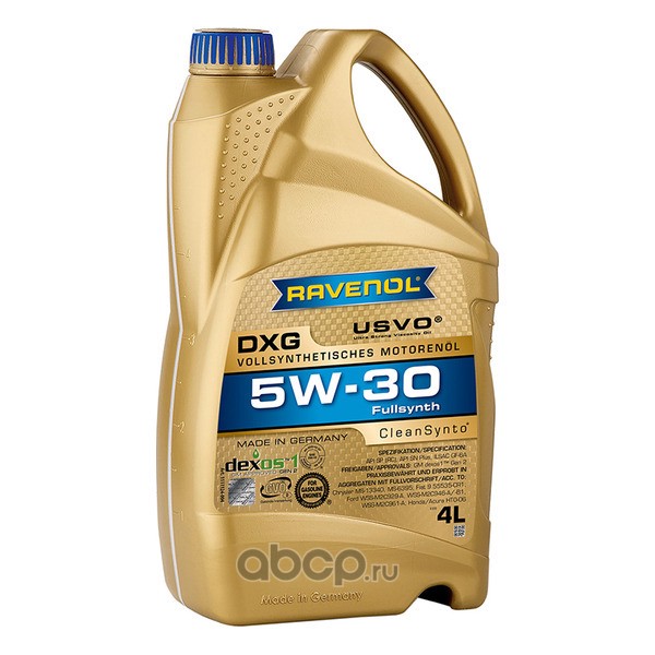 Масло моторное синтетическое DXG 5W-30 4л