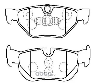 Колодки тормозные дисковые BMW: 1 Series (E82), (E87), (E88) 04.9- \ 3 Series (E90), (E91), (E92), (E93) 05.1-
