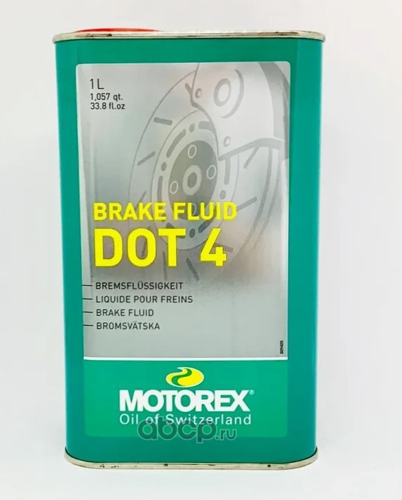 MOTOREX Жидкость тормозная BRAKE FLUID DOT 4 (1л) · MOTOREX 300296