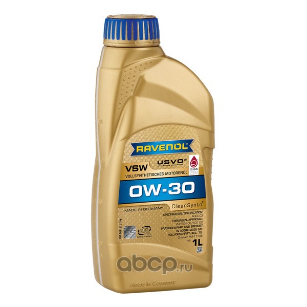 Моторное масло RAVENOL VSW SAE 0W-30 ( 1л) new