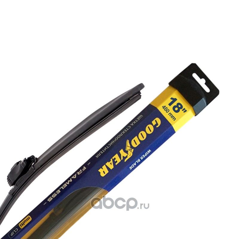 Щетки стеклоочистителя 45см универсальная FRAMELESS, MULTICLIP бескарка