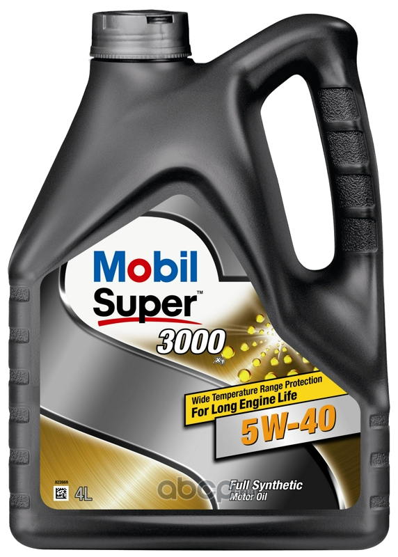 Снят, замена 150013 5W-40 Mobil SUPER 3000 X1 (синт. мотор. масло), SN/SM A3/B3/B4, 4 л.