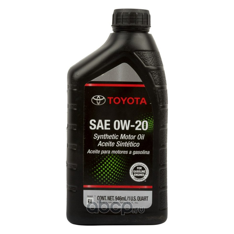 0W-20 Motor Oil API SN, 0,946л (синт. мотор. масло)