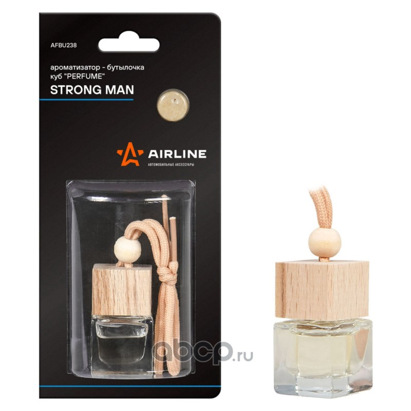Ароматизатор-бутылочка куб Perfume STRONG MAN · AIRLINE AFBU238