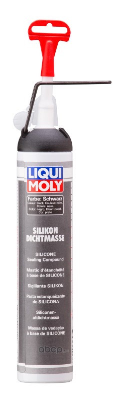 Герметик силиконовый (черный) Silicon-Dichtmasse schwarz, 200мл
