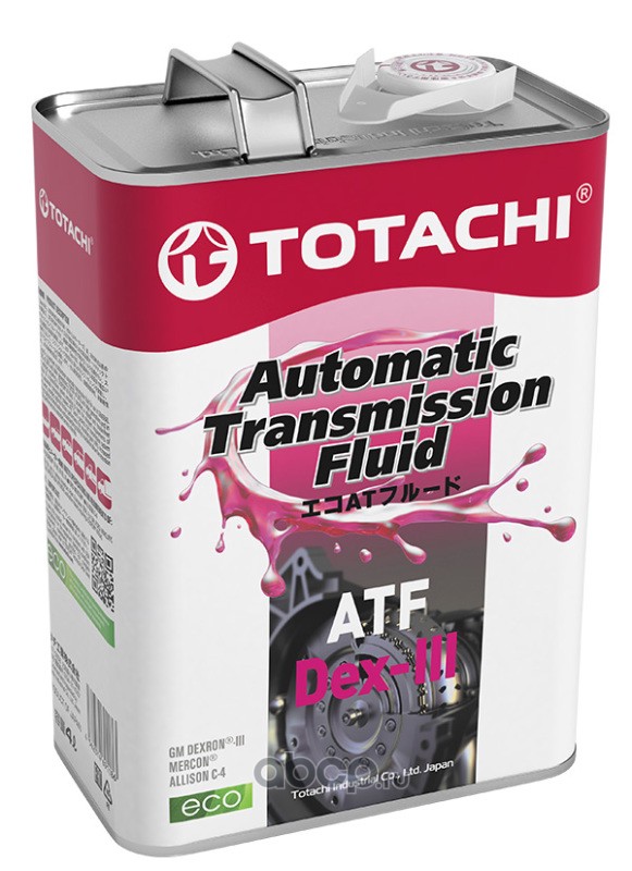 ATF Dex-III (class) 4л (авт. транс. синт. масло) · TOTACHI 20704