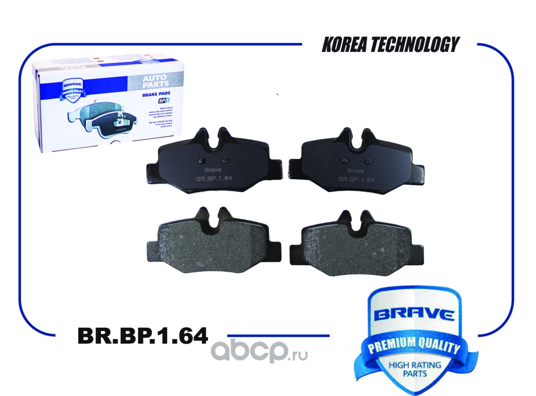 Колодка тормозная задняя диск. · BRAVE BR.BP.1.64