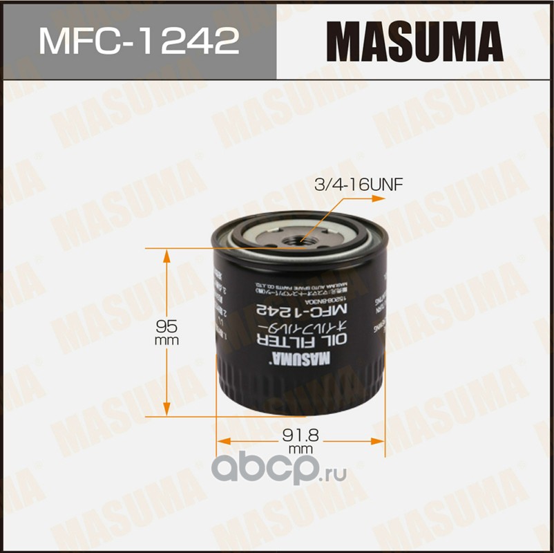 Фильтр масляный · MASUMA MFC-1242