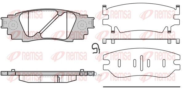 1636 10_колодки дисковые з.! Lexus RX RX AGL2/GGL2 15> | зад |