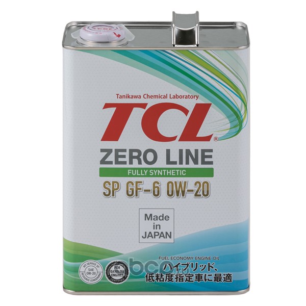 Масло моторное Zero Line Fully Synth, Fuel Economy, SP, GF-6, 0W20, 4л
