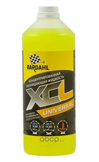 XCL UNIVERSAL Антифриз концентрат, желтый 1L