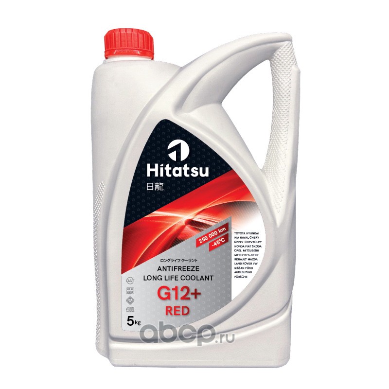 Жидкость охлаждающая Long Life Coolant G12+ RED, красный, готовый -45, 5кг