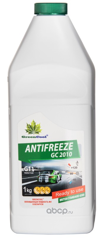 Антифриз GreenCool GC2010 G11, 1 кг (зел.)