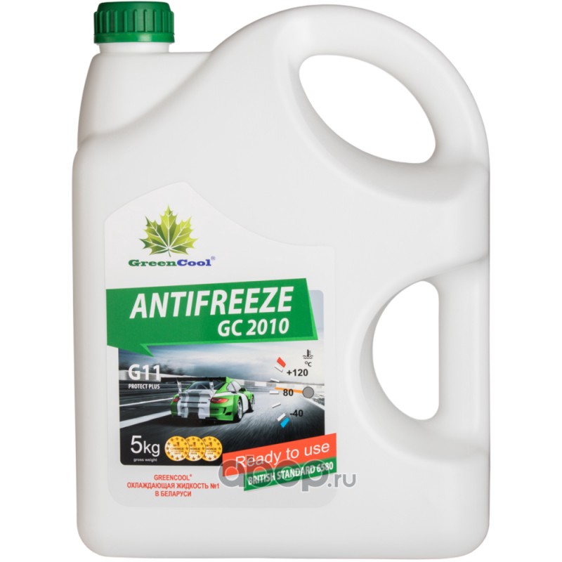 Антифриз GreenCool GC2010 G11, 5 кг (зел.)