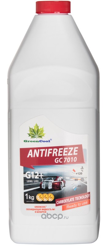 Антифриз GreenCool GC7010 G12+, 1 кг (красн.) BASF Carboxylate Long Life