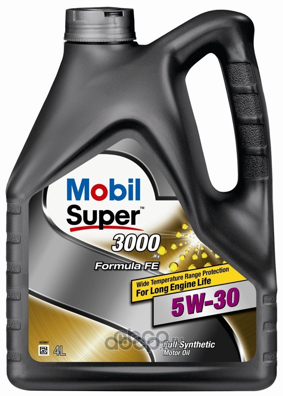 5W-30 Mobil SUPER 3000 X1 Formula FE (синт. мотор. масло), SL/CF A5/B5, 4 л.